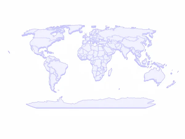 世界の地図 — ストック写真