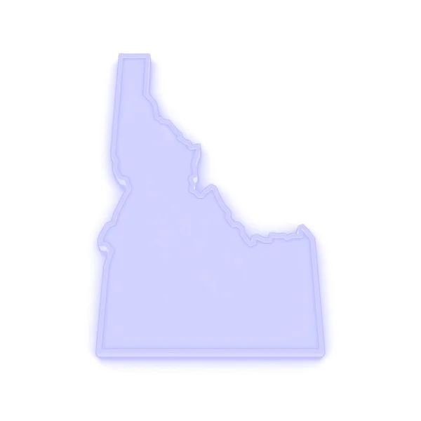Mapa tridimensional de Idaho. Estados Unidos . —  Fotos de Stock