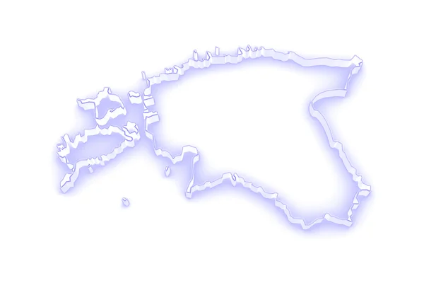Карта Эстонии. — стоковое фото