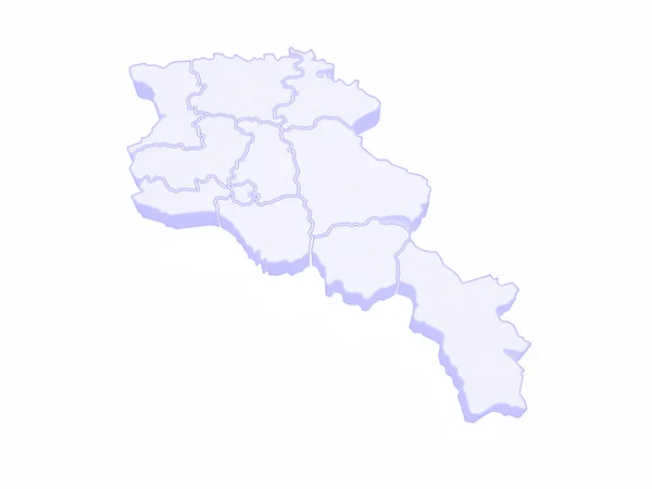 El mapa de Armenia . — Foto de Stock