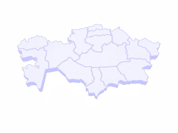 Kazakistan Haritası — Stok fotoğraf