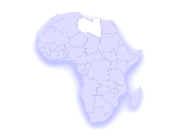 Mapa de mundos. Libia . —  Fotos de Stock