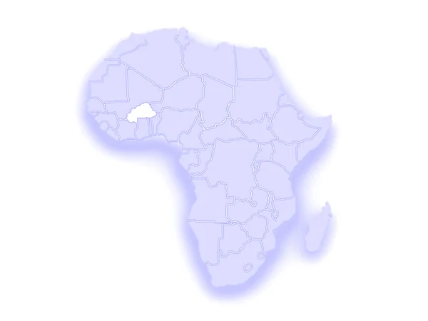 Carte des mondes. Burkina Faso . — Photo