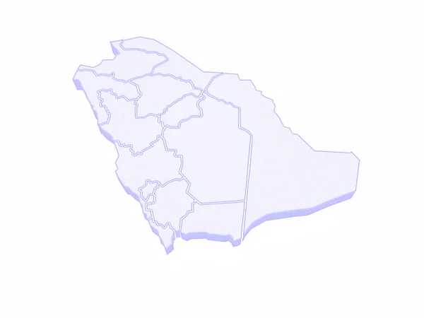 Map of Saudi Arabia. — Stock Photo, Image