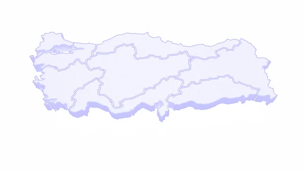 土耳其地图. — 图库照片