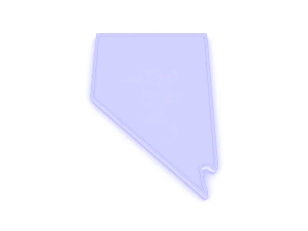 Three-dimensional map of Nevada. USA. — Stock Photo, Image