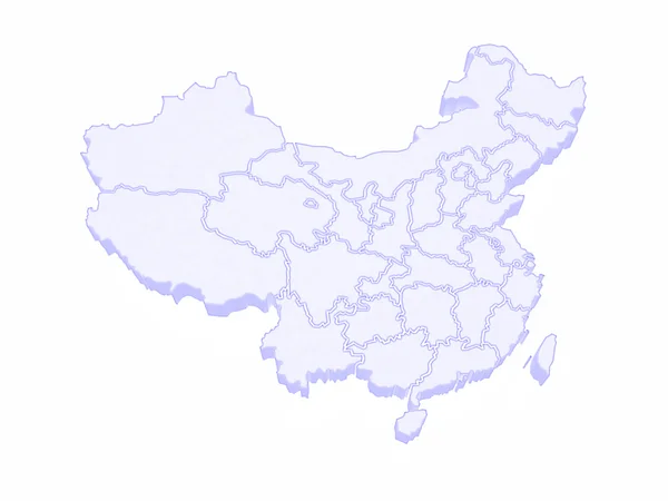 El mapa de China . — Foto de Stock