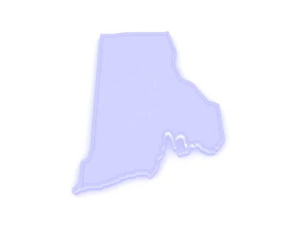 Carte tridimensionnelle de Rhode Island. États-Unis . — Photo