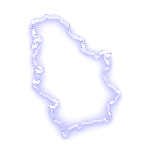 La mappa di Serbia. — Foto Stock