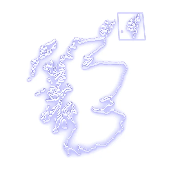 Map of Scotland — Stock Photo, Image