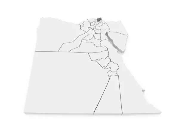 다 미 에타의 지도입니다. 이집트. — 스톡 사진