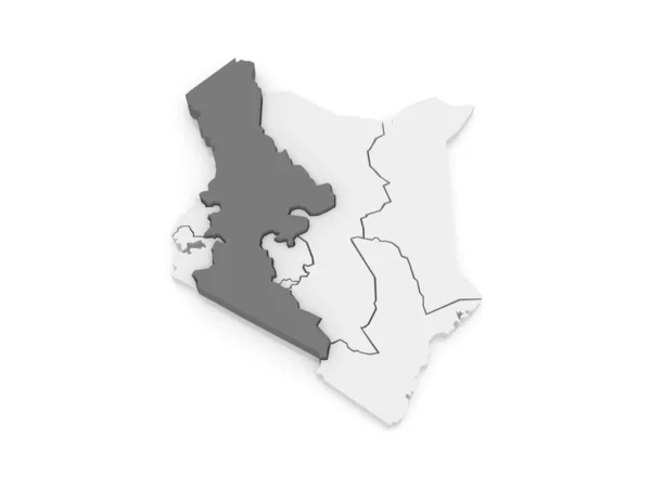 Map of Rift Valley. Kenya. — Stock Photo, Image