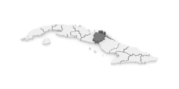 Mapa de Ciego de Avila. Cuba . — Fotografia de Stock