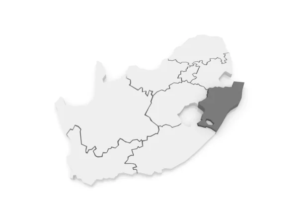 Karta över kwazulu-natal (pietermaritzburg). Sydafrika. — Stockfoto