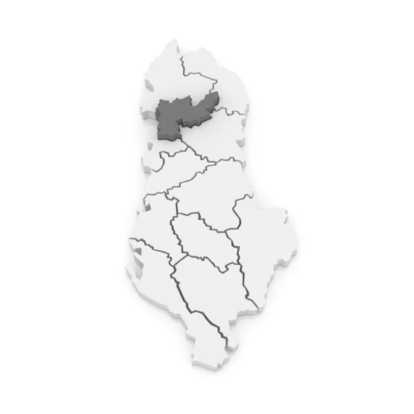 Map of Lying. Albania. — Stock Photo, Image