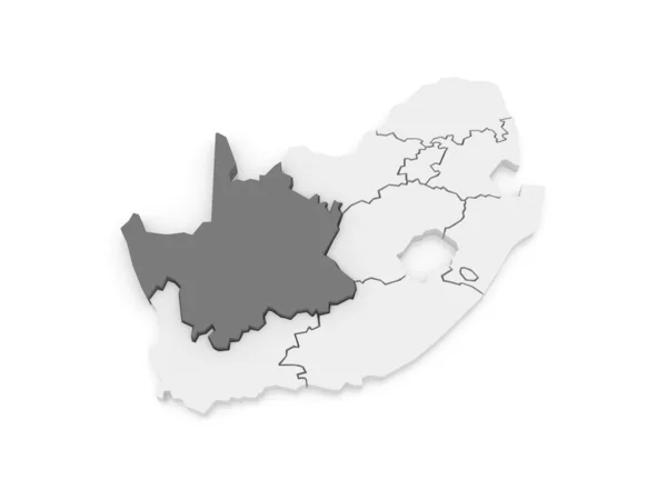 Mappa di Northern Cape (Kimberley). Sudafrica . — Foto Stock