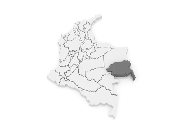 Mappa di Guayniya. Colombia . — Foto Stock