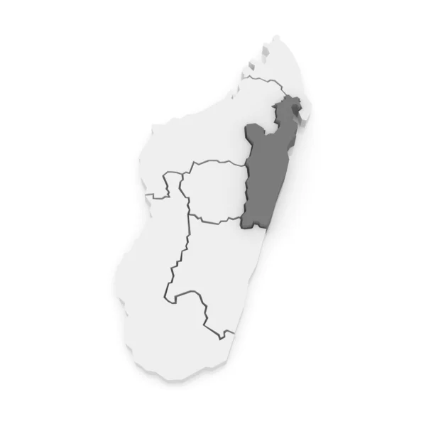 Map of Toamasina. Madagascar. — Stock Photo, Image