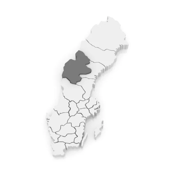 Karte von jamtland. Schweden. — Stockfoto