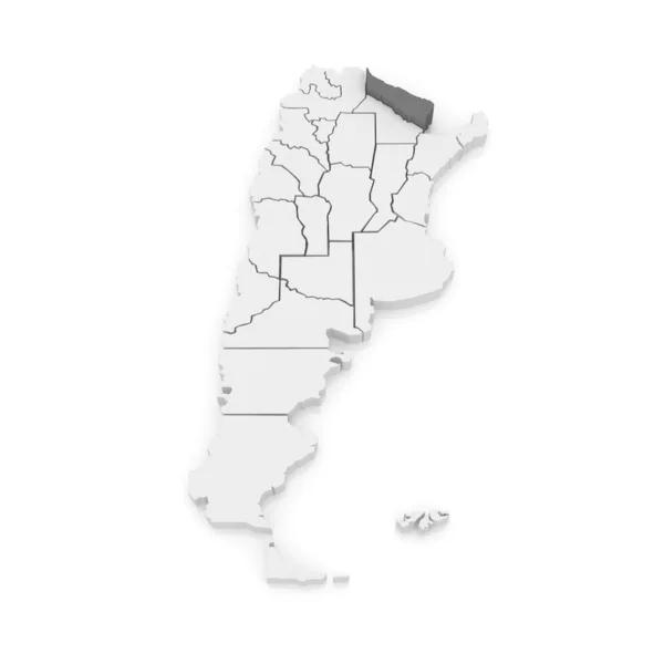 Map of Formosa. Argentina. — Stock Photo, Image