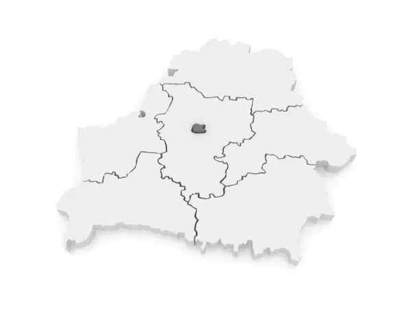 Kaart van minsk. Wit-Rusland. — Stockfoto