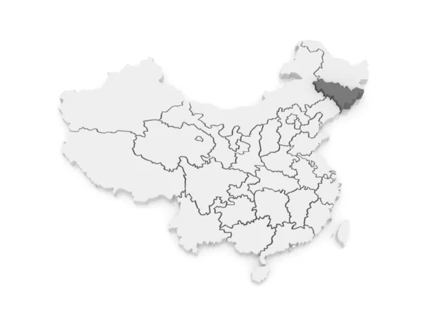 Map of Jilin. China. — Stock Photo, Image