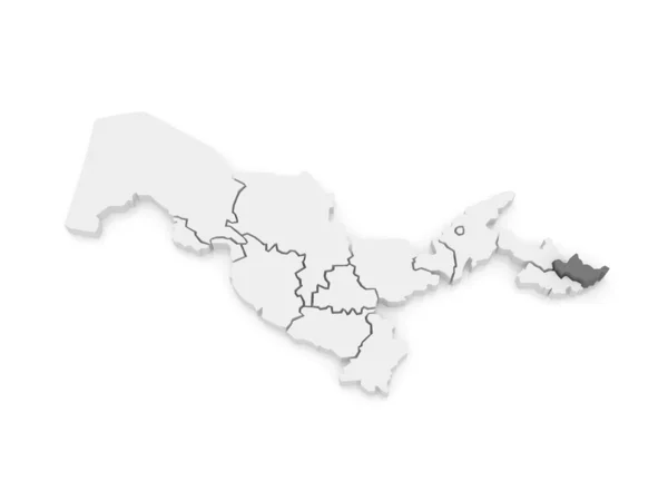 Mapa de Andijan. Uzbekistán . —  Fotos de Stock