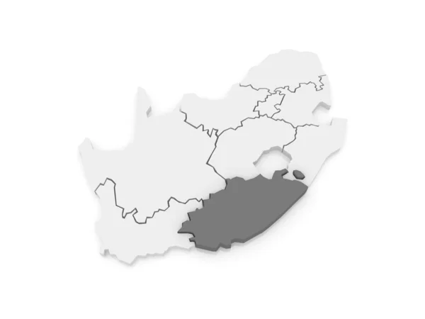 Mappa di Eastern Cape (Bisho). Sudafrica . — Foto Stock