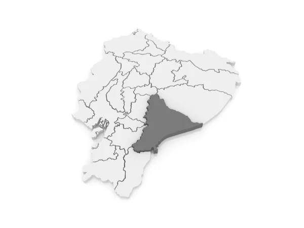 Karte von morona santiago. Ecuador. — Stockfoto