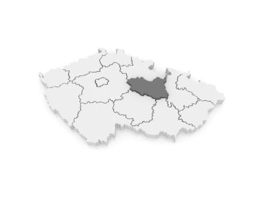 pardubice Haritası. Çek Cumhuriyeti.