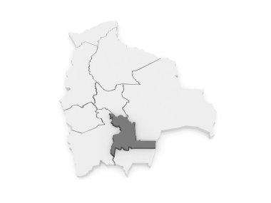 chuquisaca Haritası. Bolivya.