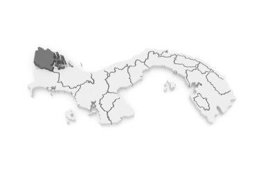 Bocas haritası. panama.