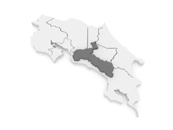 サンノゼの地図。コスタリカ. — Stock fotografie