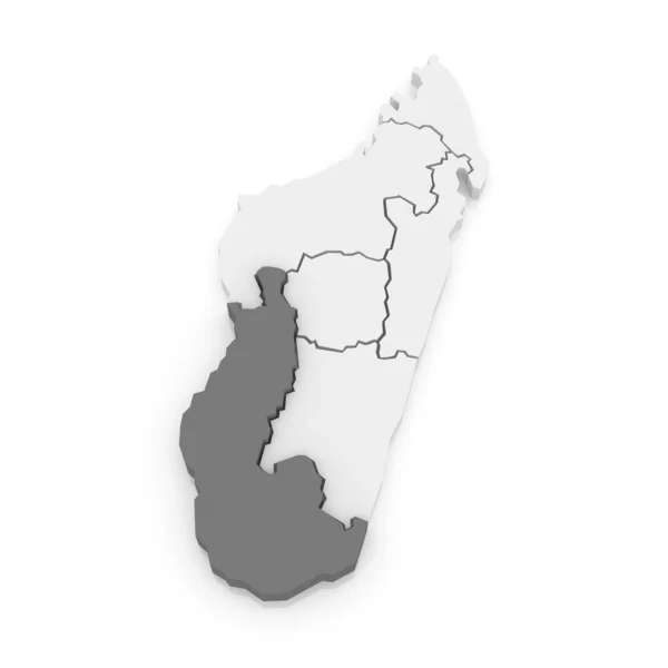 图利亚拉地图。马达加斯加. — 图库照片