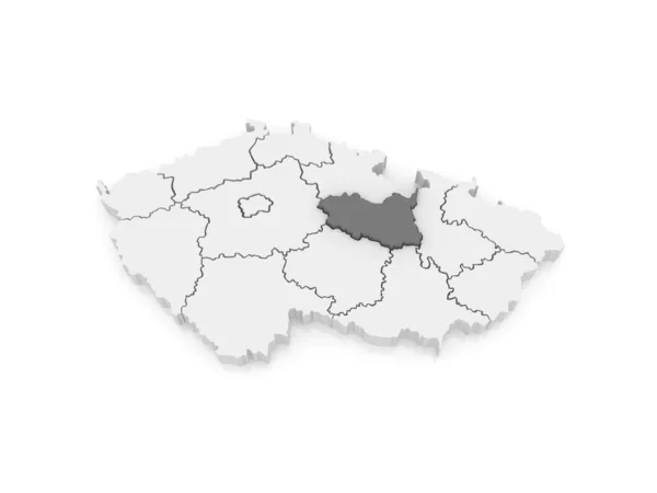Mapa de Pardubice. República Checa . — Fotografia de Stock