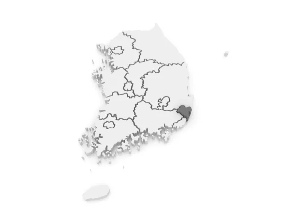 Χάρτης της ulsan. Νότια Κορέα. — Φωτογραφία Αρχείου