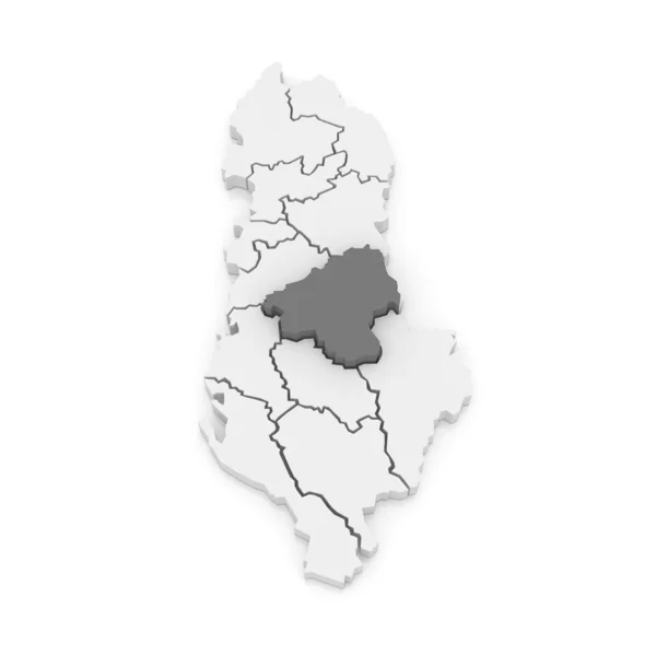 Map of Elbasan. Albania. — Stock Photo, Image
