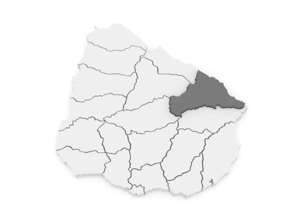 塞拉哥地图。乌拉圭. — 图库照片