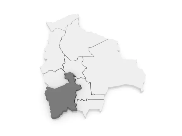 Mapa de Potosí. Bolivia . — Foto de Stock