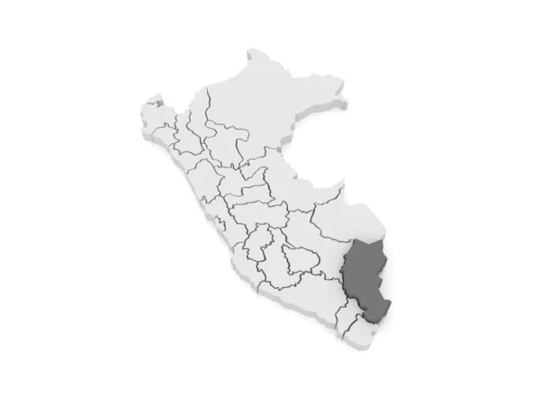 Puno Haritası. Peru. — Stok fotoğraf