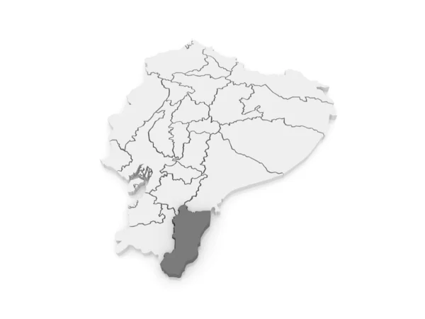 Mapa de Zamora. Equador . — Fotografia de Stock