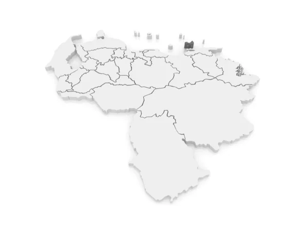 Mapa de Nueva Esparta. Venezuela . — Foto de Stock