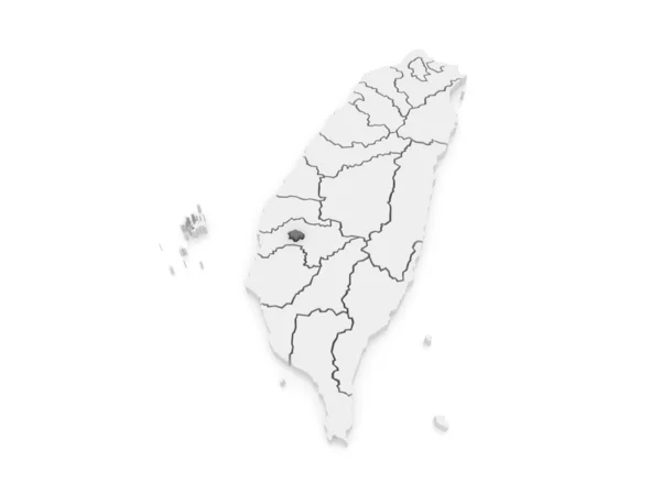 Mapa de Chiayi City. Taiwán . — Foto de Stock