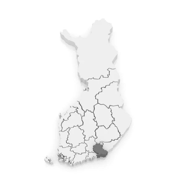 Karte von kymi. Finnland. — Stockfoto
