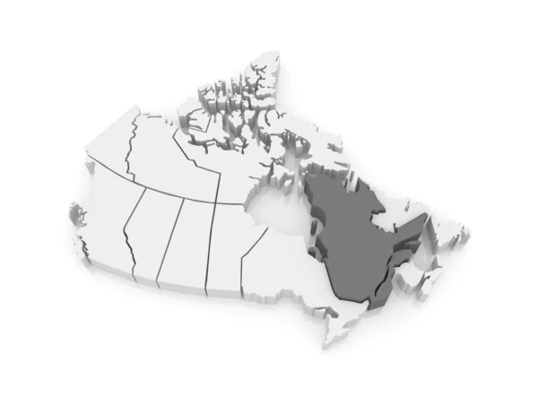 Mappa di Quebec. Canada . — Foto Stock