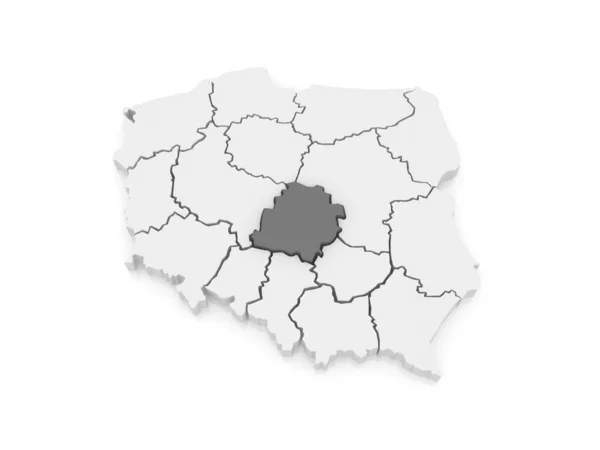 Mapa de Lodz. Polonia . —  Fotos de Stock