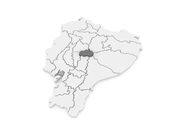 トゥングラワ州の地図。エクアドル. — ストック写真