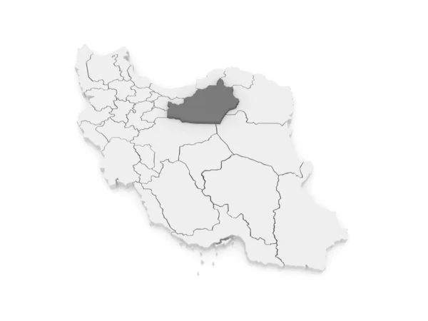 Mapa de Semnan. Irán . — Foto de Stock