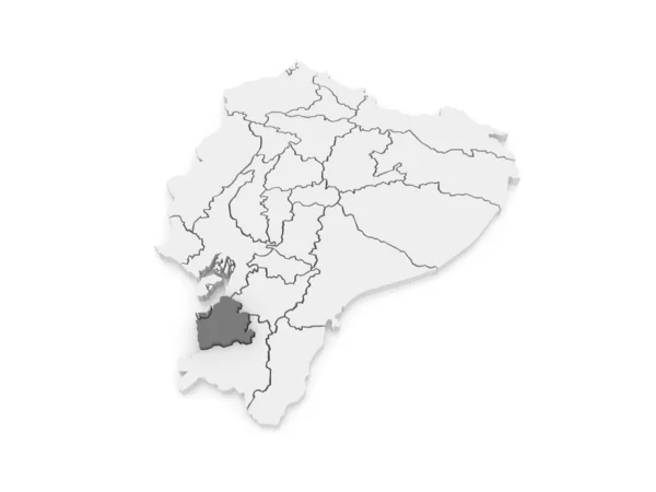 Map of El Oro. Ecuador. — Stock Photo, Image