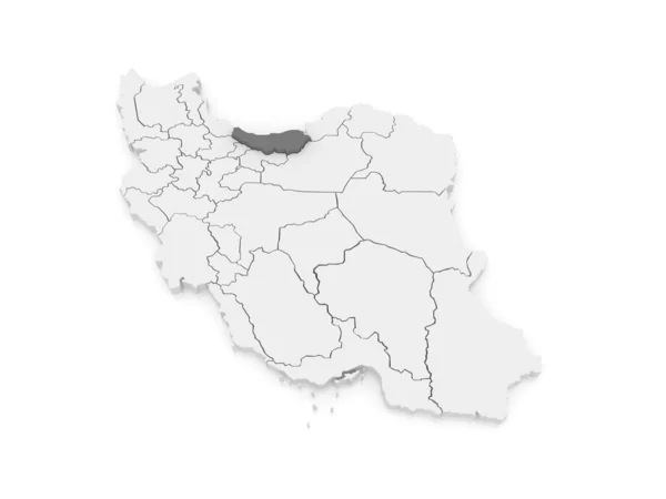 Mapa de Mazandaran. Irán . —  Fotos de Stock